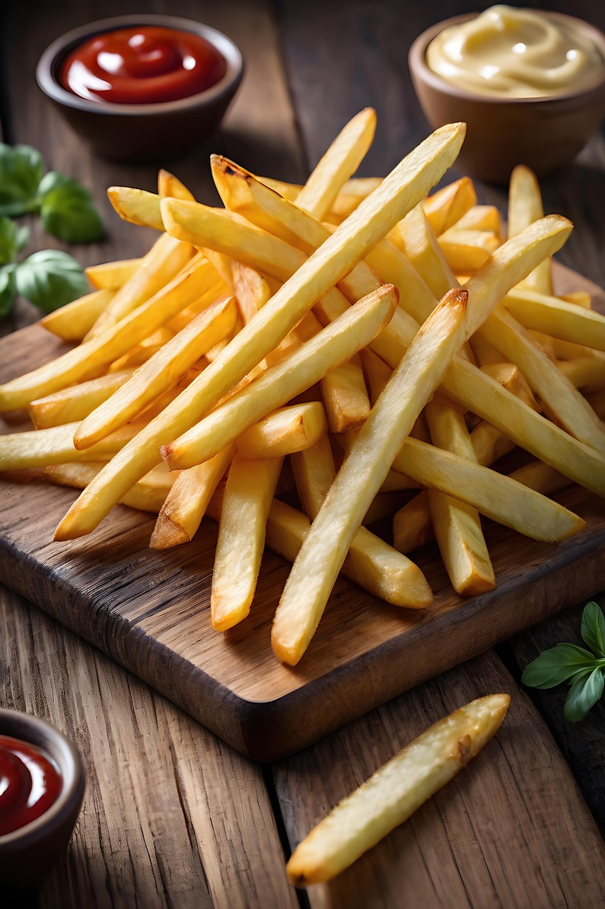 ai generated, french fries, fries, food, chips, snack, meal, wallpaper-9020668.jpg